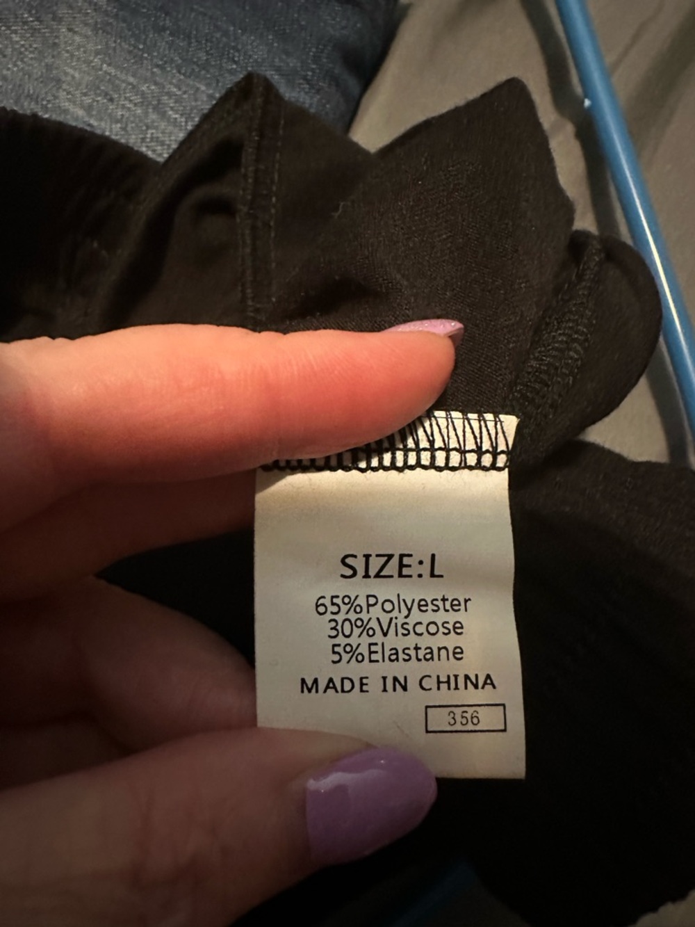 Black Ruffle-Hem Pull-On Pants - Picture 3 of 3